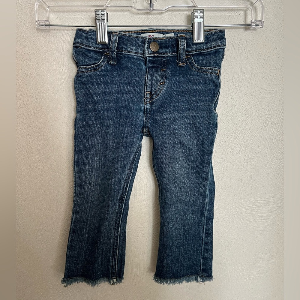 VINEYARD‎ VINES Classic Raw Hem Bootcut Jeans Adjustable Waist Toddler Size 2T